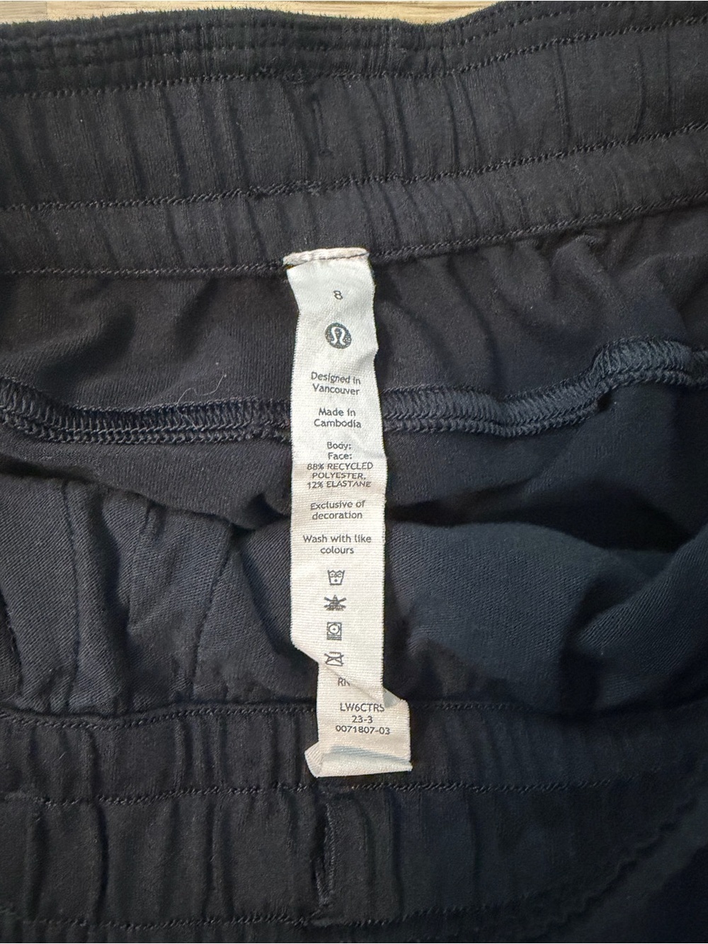lululemon athletica Black Elastic Waist Cropped Joggers - Picture 3 of 4